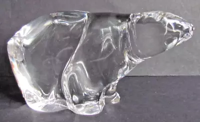 Hadeland Glass Norwegian Polar Bear Figure / Paperweight (10131) • £18.50