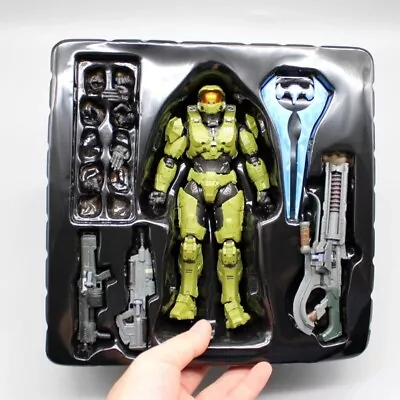 18cm Halo Master Chief Figure Mark VI Gen 3 Figurine 1/12 PVC Collectible Gift • £25.99