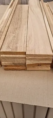 Oak TImber - Natural Wood- Offcuts - Hardwood 10 Pieces 80mm X 12mm X 400mm+ • £28.50