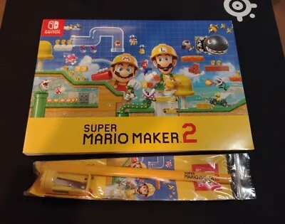 Super Mario Maker 2 Design Drawing Sketch Book Pad With Pencil & Sharpener NEW • $34.77