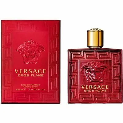 VERSACE EROS FLAME By Versace For Men Cologne EDP 3.3 / 3.4 Oz New In Box • $59.89