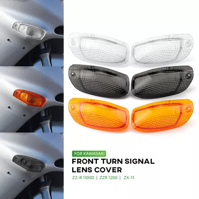 Front Turn Signal Blinker Lens For KAWASAKI ZZR 1100D/ZX11 1993-2001 ZZR 1200 • $19.79