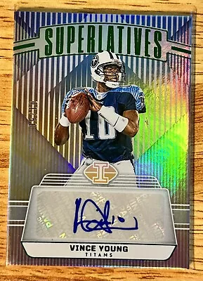 Vince Young 2023 Illusions Superlatives SSP Green #01/50 Titans #S-VYG • $75