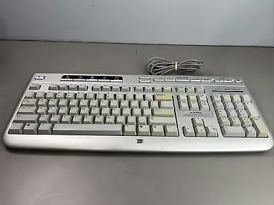 Vintage HP 5187 Silver Multimedia Keyboard W/ Media Player Controls • $10.99