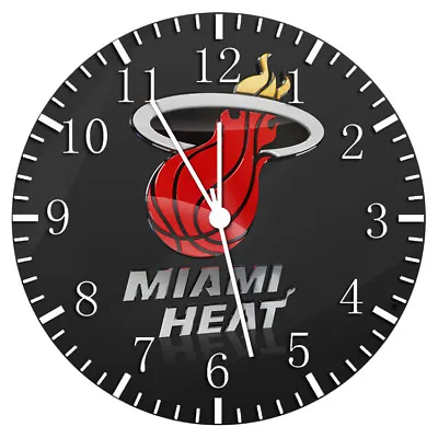 Miami Heat Frameless Borderless Wall Clock Nice For Gifts Or Decor W219 • $22.95