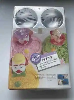 Vintage 1987 Wilton Mini Ball Cake Pan Complete Instructions In Wrapper • $15.99