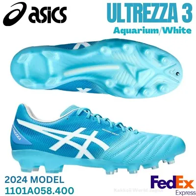 ASICS Soccer Cleats Shoes ULTREZZA 3 Aquarium/White 1101A058 400  2024 NEW! • $188.57