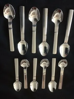 12 Demitasse Spoons Mini Coffee Tea Baby Spoon Stainless Steel Dozen Small Tiny  • $14.99