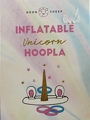 Inflatable Unicorn Hoopla Girls Game Head Inflatable 4 Rings • £14