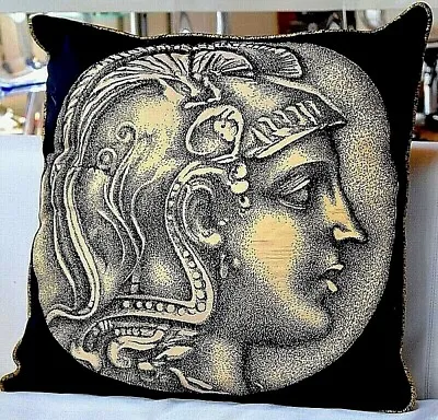 Piero Fornasetti Authentic RARE Large Cushion Coin NUMMUS Male Original • $242