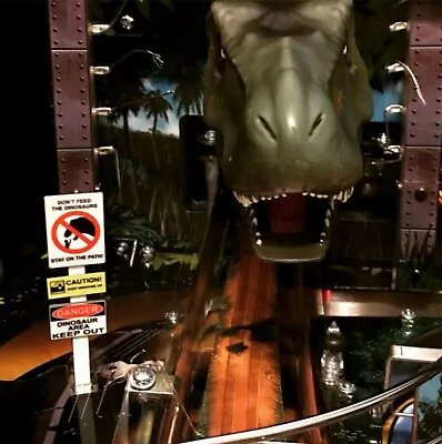 Don't Feed The Dinosaurs Caution Sign MOD For Stern's Jurassic Park Pinball • $29.95