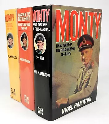 Monty By Nigel Hamilton - 3 Vol Set - Field Marshal Montgomery - British Army • $89.95