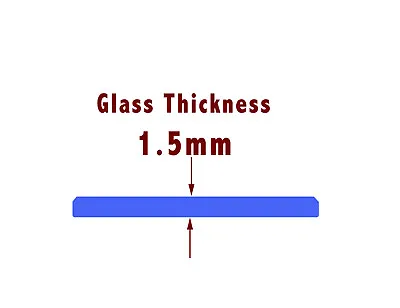 £4.25 • Buy Watch Glass Crystal Face, 1.5mm Flat Mineral, Sizes Ø 17-50mm, 1st Class Post