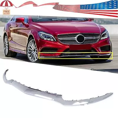 Chrome Front Bumper Moulding Trim For Mercedes W218 CLS400/550 2015-2018 • $84.99