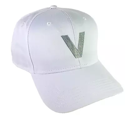 Men's Otto Baseball Cap Hat Monogram   V   Snapback Adj. Simple White Canvas BTS • $16.97