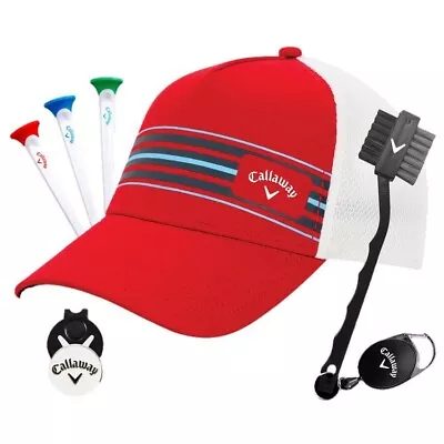 Callaway Hat & Gift Set - Red Stripe - Gift Idea! • $49