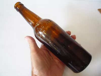 Antique  EVANS ALE HUDSON N.Y.  Beer BOTTLE Amber 10  Tall - New York • $2.96