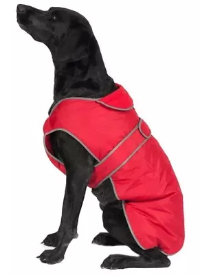 Ancol Muddy Paws Dog Coat Red XL 60cm  • £14