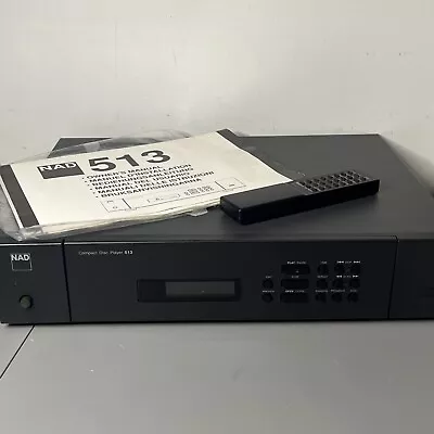 NAD 513 3-Disc CD Player Compact Disc Player W/Remote - UNTESTED • $59.12