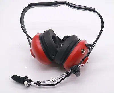 Noise Cancelling Pilot VOX Headset For Motorola GP340 GP328 GP380 MiNi DIN RED • $67.99