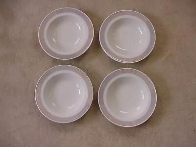 Four Mikasa Intaglio Tracings 9 1/4  Soup  Plates / Bowls • $17.99