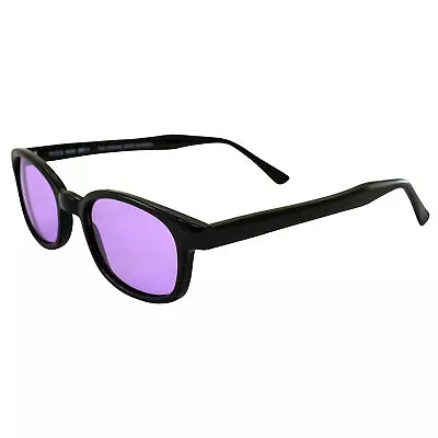 X KD's Sunglasses Purple Lens Motorcycle Sunglasses Large Size UV400 • $13.25