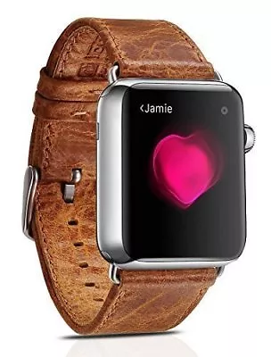 $19.99 • Buy Genuine Leather Watch Band Strap For Apple Watch Series 1 2 3 4 5 38/40mm 42/44