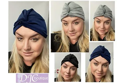 Chemo Headwear Beanie Hat Head Wrap Headscarf Jersey Fabric • £8.49