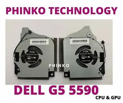 CPU + GPU Cooling Fan Dell G5 15 5590 G7 7790 7590 P82F 006KT2 06KT2 09THTN 5V • $50