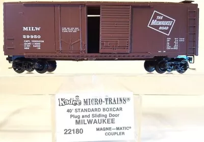 N Micro-Trains 22180 40ft Box Car Plug Door Milw #29950/23079 CN CANADIAN 583794 • $25