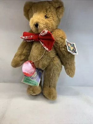 The Vermont Teddy Bear Company Vintage Brown Jointed 16” Plush Bear Made In USA • $14.99