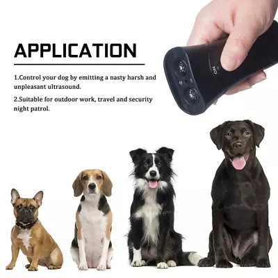 Anti Bark Device Ultrasonic Dog Barking Stop Repeller Trainer Training Tool • $15.99
