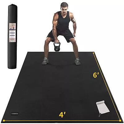 Large Exercise Mats For Home Workout 6' X 4' X 7 Mm Extra Thick Workout Mats... • $143.62