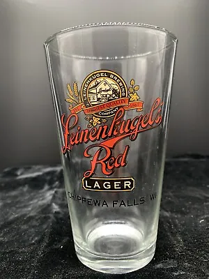 VTG Leinenkugel's Red Lager  The Better Red  Chippewa Falls WI. Pint Beer Glass • $9.95