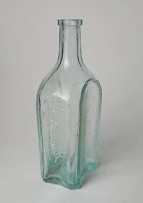 Antique Ed Pinaud Paris Perfume Bottle Embossed Aqua Barber Shop Tonic France  • $33.20