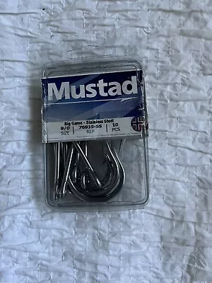 (9) Mustad 7691S-SS Size 9/0 Southern And Tuna Hook Forged Knife 'READ' • $69.99