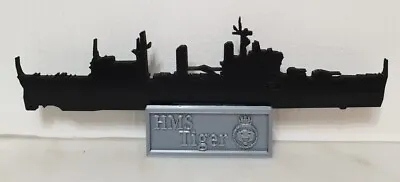 £10.99 • Buy Royal Navy HMS Tiger C20 Silhouette, Desktop Ornament, Veteran Present
