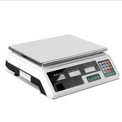 Commercial Digital Kitchen Scales Shop 40KG Food Weight Electronic Scale • $37
