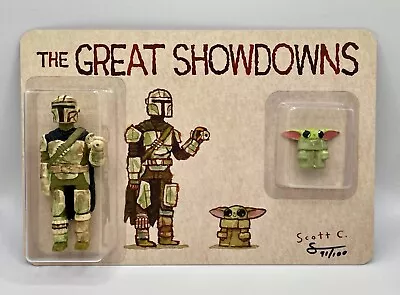 Scott C The Great Showdowns Figure Mandalorian Grogu Baby Yoda RARE Signed SDCC • $250