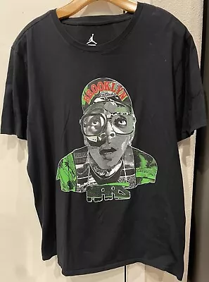 Air Jordan Mars Spike Lee Spizike Big Logo T-shirt Black XL • $40