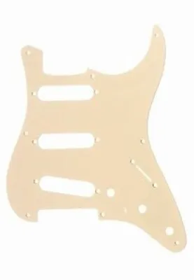 NEW - Pickguard For Vintage Fender Strat 8 Mounting Holes 1-Ply - CREAM • $24.50