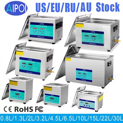 AIPOI 30L Ultrasonic Cleaner Cleaning Equipment Liter Industry Heated W/ Timer • $363.70