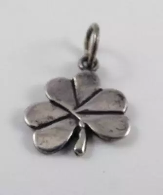 Vintage Sterling Silver Clover Charm • $3.99