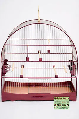 Buava Cage Number 6 - Purple Wood - Tall Trough Plus Vitamin Holder • $292