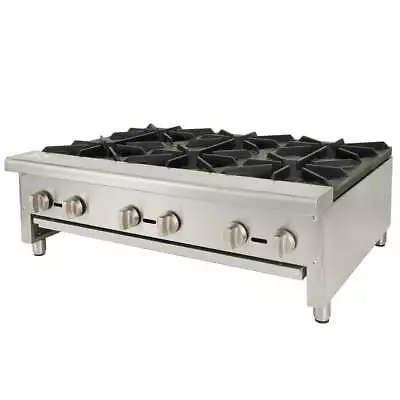 36  Gas Range Hot Plate 6 Burner Countertop Commercial Natural/LP Gas Restaurant • $854.04