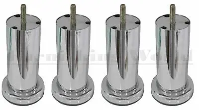£11.99 • Buy 4 X Luxury Metal LEGS / FEET For Uk FURNITURE Sofas, Stools, Table, Bed Cheapest