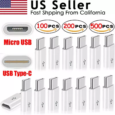 USB-C USB 3.1 Type C Male To Micro USB Female Adapter Converter Connector Lot • $115.88