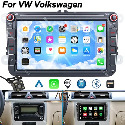 8  For VW Volkswagen Jetta Passat Android 13 Car Stereo Radio Apple Carplay GPS • $129