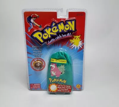 Vintage Pokémon Teal Collector Marble Pouch Slowbro Series 3 #80 NEW  • $62.99