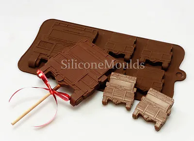 4+1 Landrover Car 4x4 Off Road Silicone Mould Chocolate Candy Bar Lolly Cake • £5.99